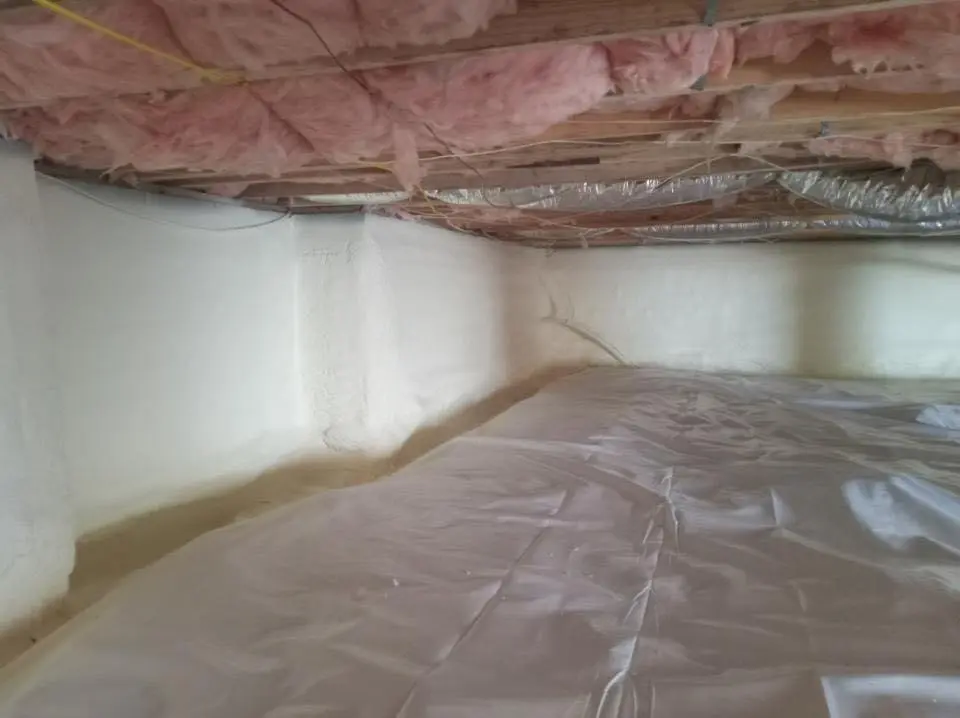 Crawl space encapsulation with closed-cell spray foam for Spray Foam Roofing in Juneau